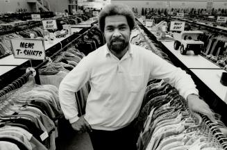 New concept: Ted Grizzle's Thrift Villa discount store is a private venture that donates 40 per cent of its net profits to the Metropolitan Toronto Association for the Mentally Retarded
