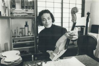 Another masterpiece: Masa Inokuchi's violins, each of which take a year to work in, are appearing in prominent orchestra.