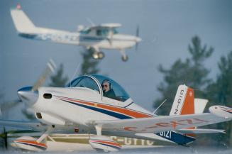 Sport Plane: Les Hovath, 54, spent seven years building a Bushby Mustang II, a two-seat aluminium sport plane that can hit more than 300 km/hr (186 m