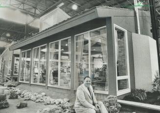 Albert Longo built the house tht is the showpiece of the National Home Show. Later, it will become his own leisure home.