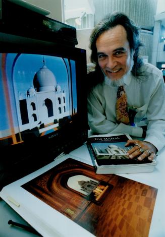 Computer view: Ron Lane-Smith of the University of B.C. calls up the Taj Mahal to show how architectural students can study the famous building.