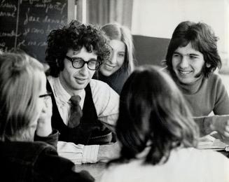 Not a typical professor, Robert Logan teaches students at his two-hour class at Seed, Toronto's unconventional high school operating from rented rooms in the Young Men's Hebrew Association building on Spadina Ave