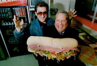 Bon Appetit: Mr. Submarine's Earl Linzon, top front, and Bernie Levinson, welcome competition from Fred DeLuca, below, and his Subway chain.