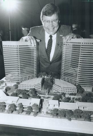 Only the beginning: Xerox Canada president David McCamus, with model of $200 million North York project that will house head office, says company is coming of age