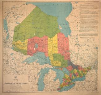 Map of the province of Ontario, Dominion of Canada