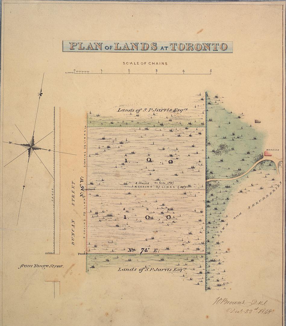 Plan of lands at Toronto
