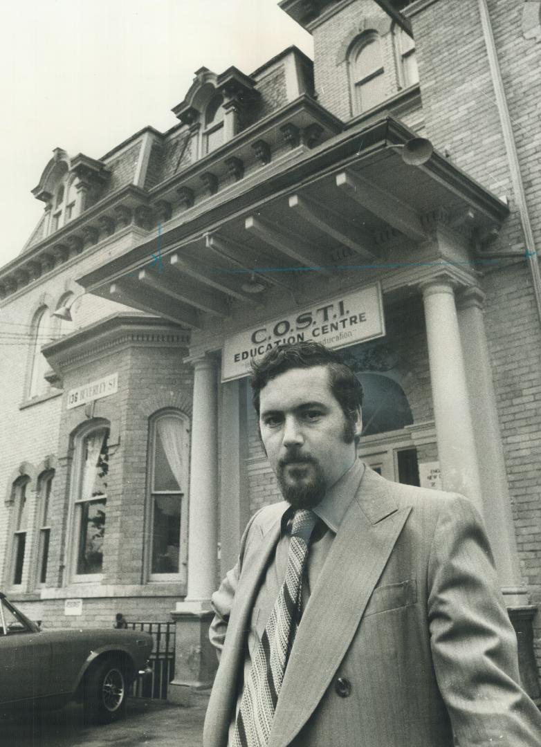 Robert Marino stands in front of the Italian community education centre on Beverley St