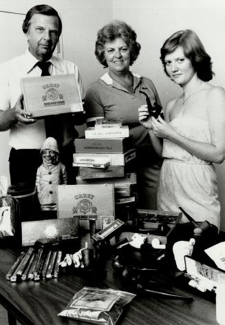 Family affair: Some 40,000 Canadians buy pipes, cigars, tobacco, tea, coffee and vitamins through the Mississauga mail-order business run by Harold McKay, his wife Grace and daughter Catharine