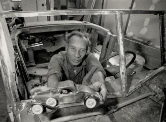 Oril Maclean: Courtice man uses a toy model to guide him as he builds a replica 1931 Rolls Royce Roadster, complete with oak frame, from the ground up