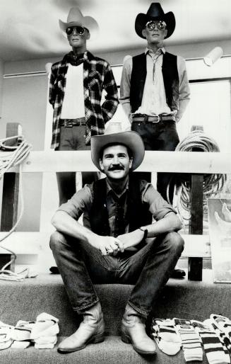 Mr. Dress-up: Bob McMahon, above, co-owner of Dudes, believes in casual chic for men. Harold Caplan, left, owner of New York, New York, likes big-name desinger labels in menswear.