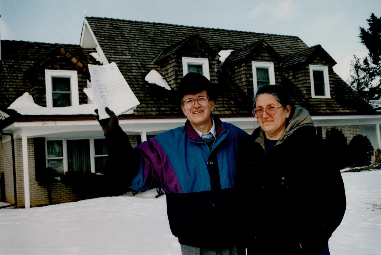 Nightmare: Antun (left) and Ana Markulin can't sell property because of Maple dump.