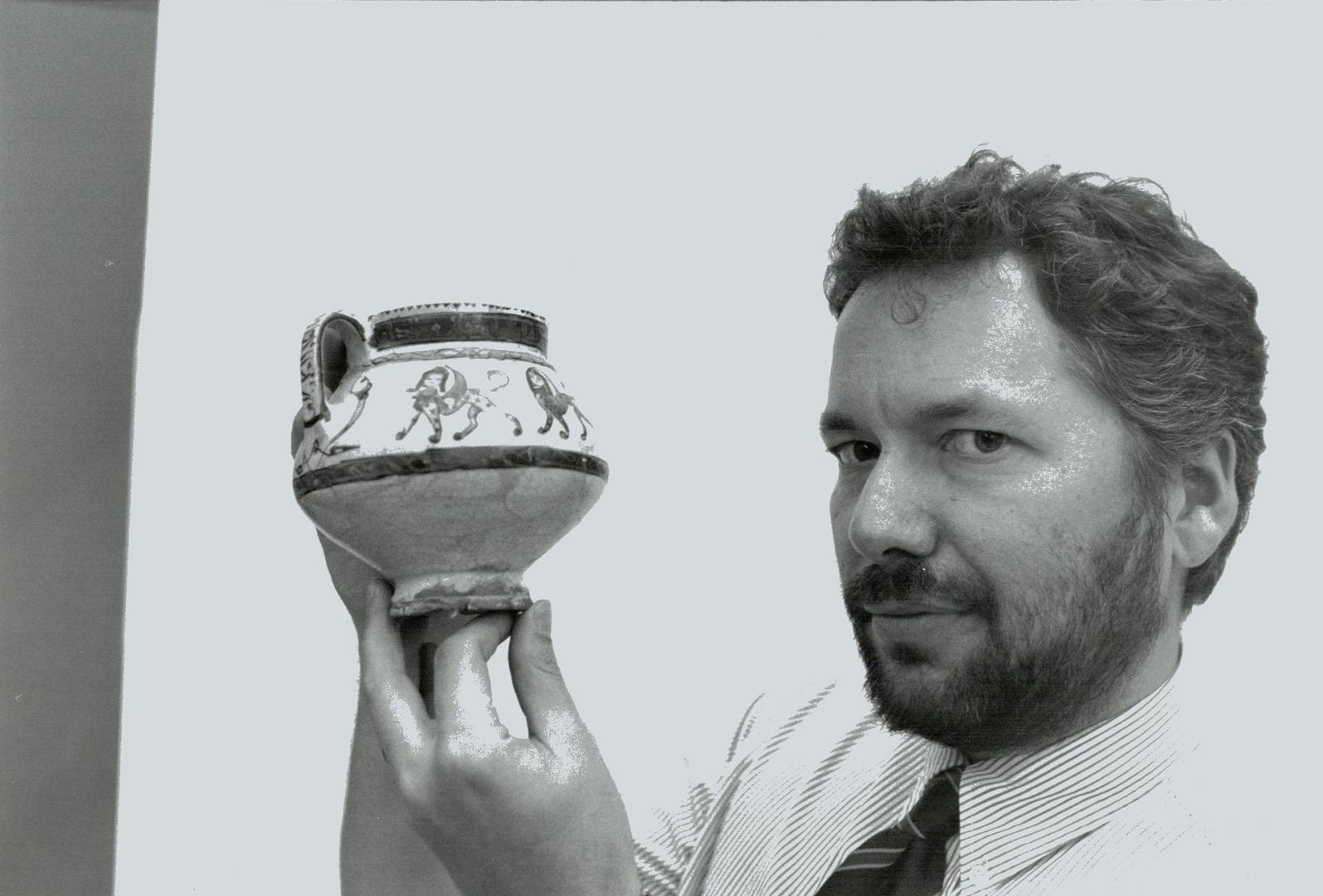 Robert Mason 12th-century pot fered at a kila in what is now Iran