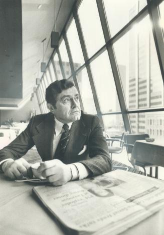 Vladan Milic, 53, new president of the 2,000 member Ontario Association of Architects, in the main dining room of the Board of Trade Club in the first Canadian Place tower