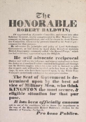 The Honorable Robert Baldwin