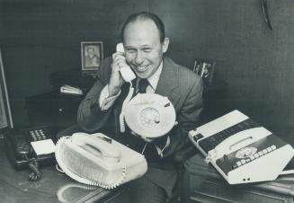 That's a kangaroo on his lap, and Charles Millar of Northern Telecom finds such offbeat telephones are easier to merchandise than other company products like central switching equipment, costing into the millions