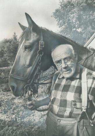 Just Molly and me are all that are left after cars have killed two previous horses that hauled his tattered mail buggy during the last 23 years, says rural route postman Harold Miller, 74