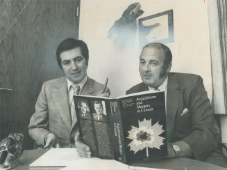 Lower market values for many Canadian companies are predicted by accountants Richard Cole (left) and Desmond Morin of McDonald Currie and Co