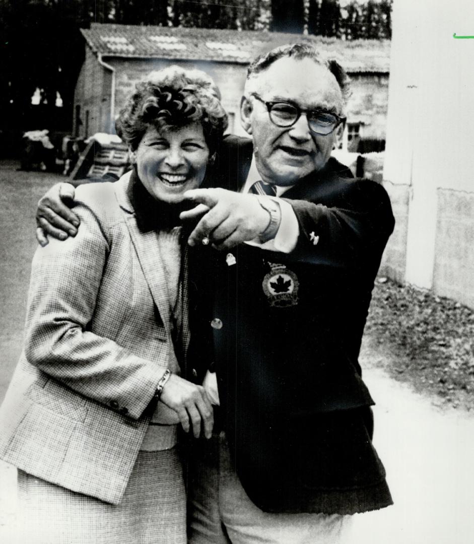 Together again: Reunited for the first time since D-Day, 40 years ago, Edith Bodin and AL Mazerolle remeber how Al saved her life after she had been shot by a German soldier