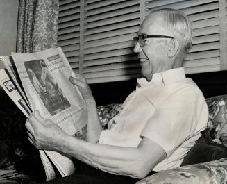 A newsboy for 57 years, 71-year-old George Mead is quitting the corner of Carlton and Yonge Sts
