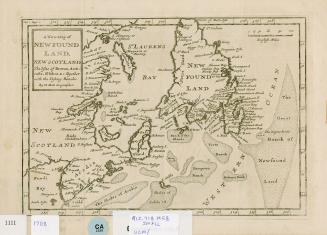 A new map of Newfoundland, New Scotland the iles of Breton, Anticoste, St. Johns & c. together with the fishing bancks