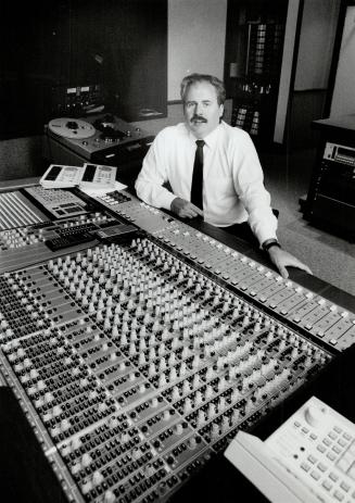 Profitable noise: Brian Nimens, sits behind the controls his Richmond Hill studio