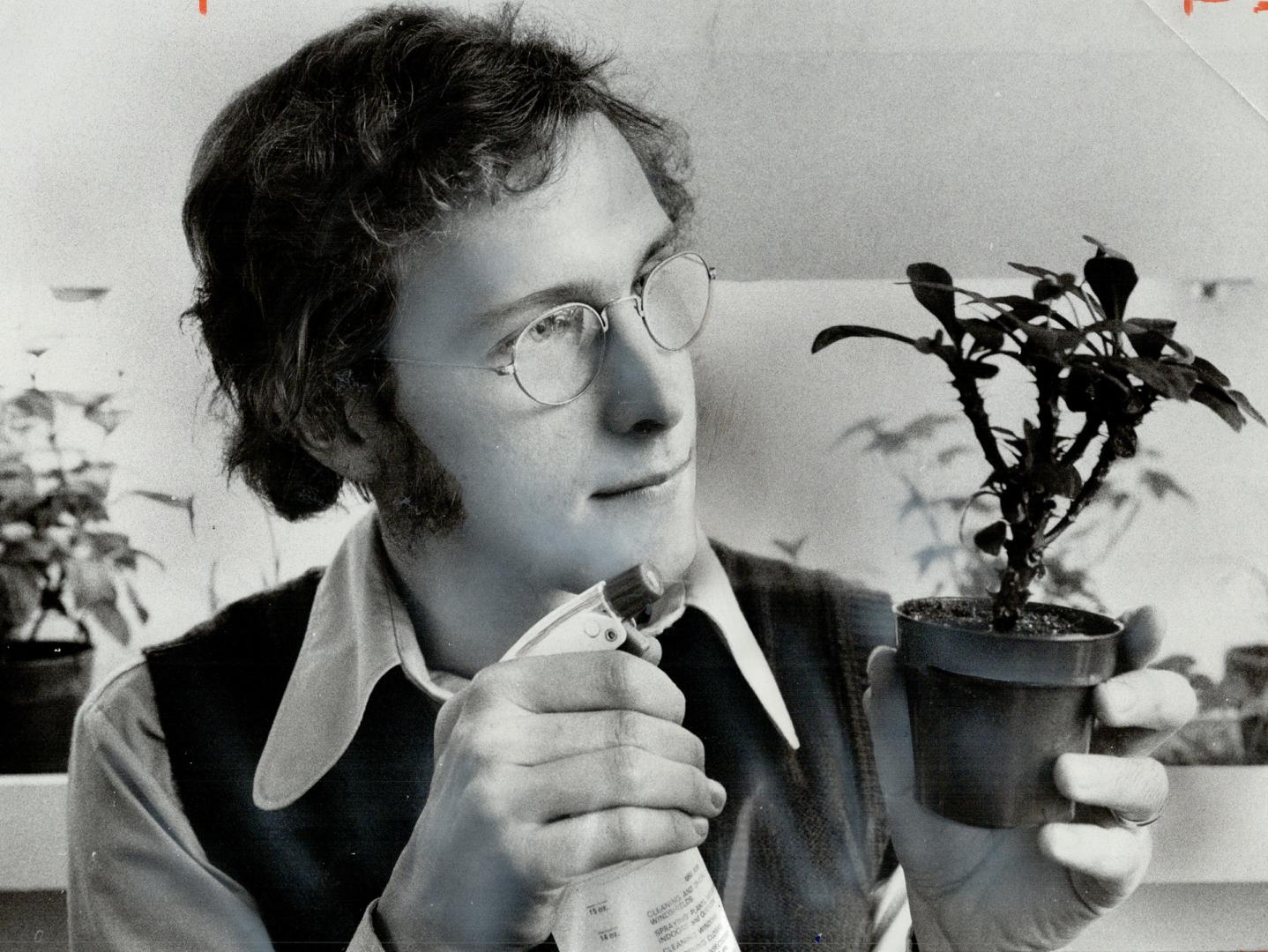 A plant doctor who makes house calls is 25-year-old Brian Murphy, who sometimes takes a terminally wilting patient back to his apartment for round-the-clock care among the 60 plants already in residence
