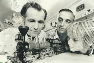 George Olieux (left), owner of George's Trains on Mount Pleasant Rd