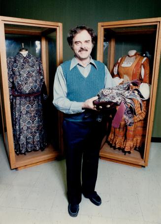 Rag trade: York University costume archivist David Pequegnat proudly displays costumes from Shakespeare's Romeo And Juliet