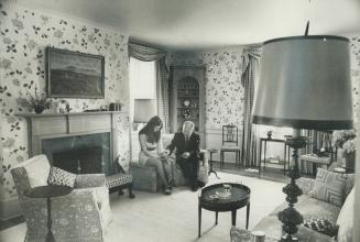 Bright and cosy living room of the Parker home near Aurora was made out of the original kitchen of the ancient farmhouse Col