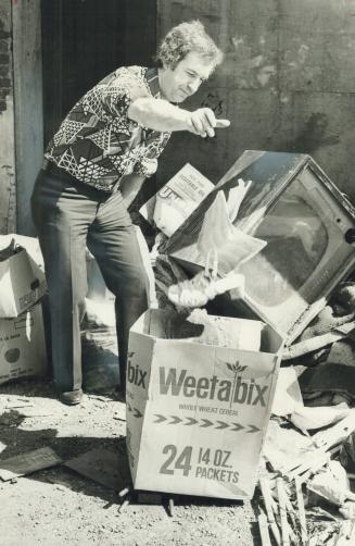 Some people just laugh, says restaurateur Tony Pena, who for two weeks has been running one-man clean-up campaign around restaurant in Queen St
