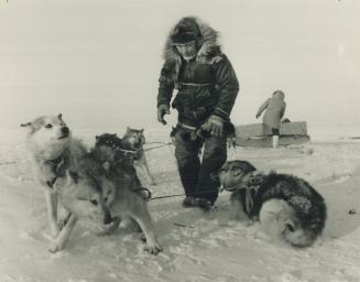 Back to mushing: Randall Pokiak, 36, is preparing to go back to the remote trap lines and leave behind southerners' politics and economics