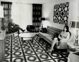 Building manager of Walmer Place, Donald Orme sits with Mrs