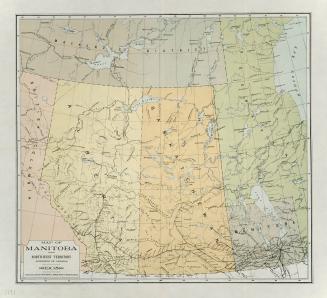 Map of Manitoba and North-West Territory (Dominion of Canada)