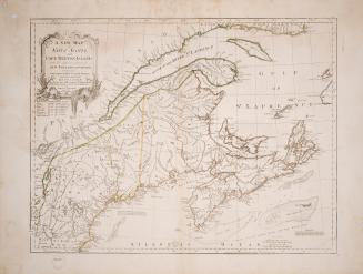 A new map of Nova Scotia, Cape Britain, with the adjacent parts of new England and Canada