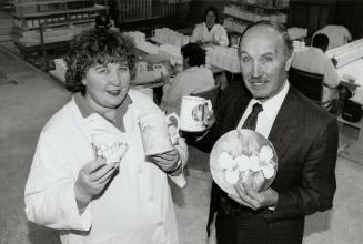 In business: Roy Porter and Mary Laarakkers took over the bone china factory they were operating when it was headed for the auction block