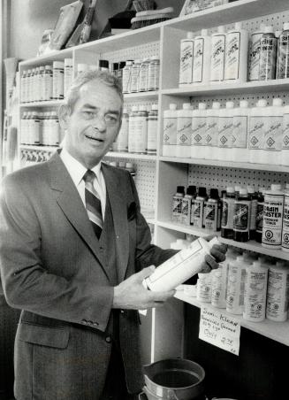 Mr. Clean: Wally Power, of North Star Janitor Services, displays products at his cleaning supplies outlet. Power says an average size house in Toronto would start at about $500 for a basic cleaning of walls, ceilings, windows and floors.