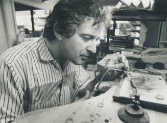 Socrates Reppas, a goldsmith for 28 years, is owner of Marquis Jewellers in Cumberland Terrace on Bloor St