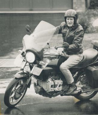 Challenged: I started motorcycling 12 years ago when my son, Robert, 17 at the time, bought a motorcycle, says semi-retired real estate broker John Ryan, 74