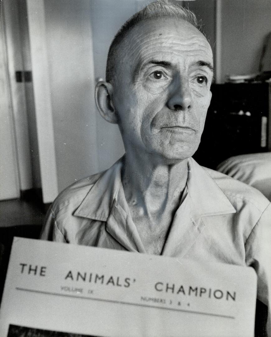 Clifford Pratt, an Animal's friend, He'd rather die than kill any type of animal.