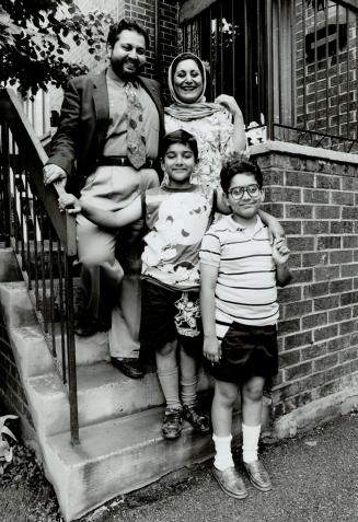 Sohail and Raheel Raza w/Zain and Saif