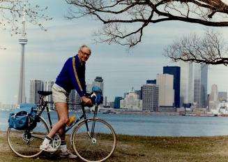 On the road: Torontorian Bill Roedde, 61, offers a few tips and anecdotes to anyone who might consider following his lead and cycling across Canada this summer