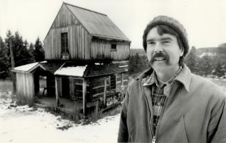 Jim Ritchie uses techniques and machinery from the past to build timber framing for housing, in his sawmill near Parry Sound.