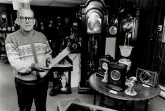 Time for the past: Bill Riordan, a Stouffville antique dealer, is one of 95 dealers who will sell their collectibles at Hillcrest Mall in Richmond Hill Sunday