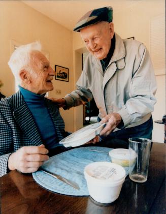 Stanley Roberts, 92 (Right) and George Field, 85