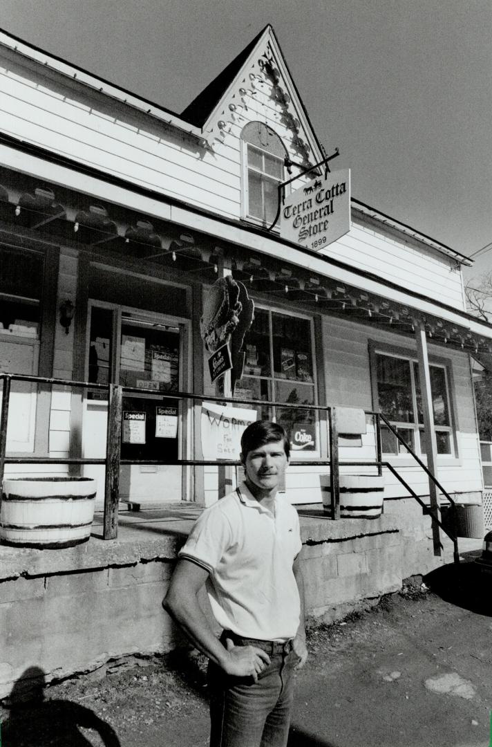 No delivery: Ted Romboough, owner of the Terra Cotta General Store, says the post office in his store may be closed when the current postmistress retires