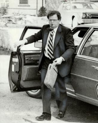 One of two private detectives facing charges of attempted fraud and public mischief regarding bugging of MPs' officers, is William Sandiford (left)