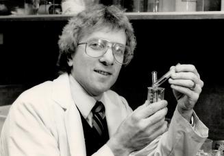 From lab to limelight: Bob Saunders, head of science at Sir Wilfred Laurier Collegiate, has been named Ontario's top science teacher of 1987