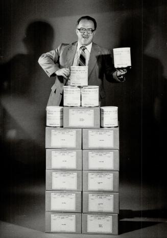 Come and get it: Milton Scott, head of freeze-dried food firm, says Canadians are anxiously hoarding the stuff.