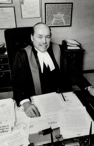 Rebel with a cause: Judge William Sharpe called into question the impartiality of provincial court judges when he refused to hear an appeal in a careless driving case