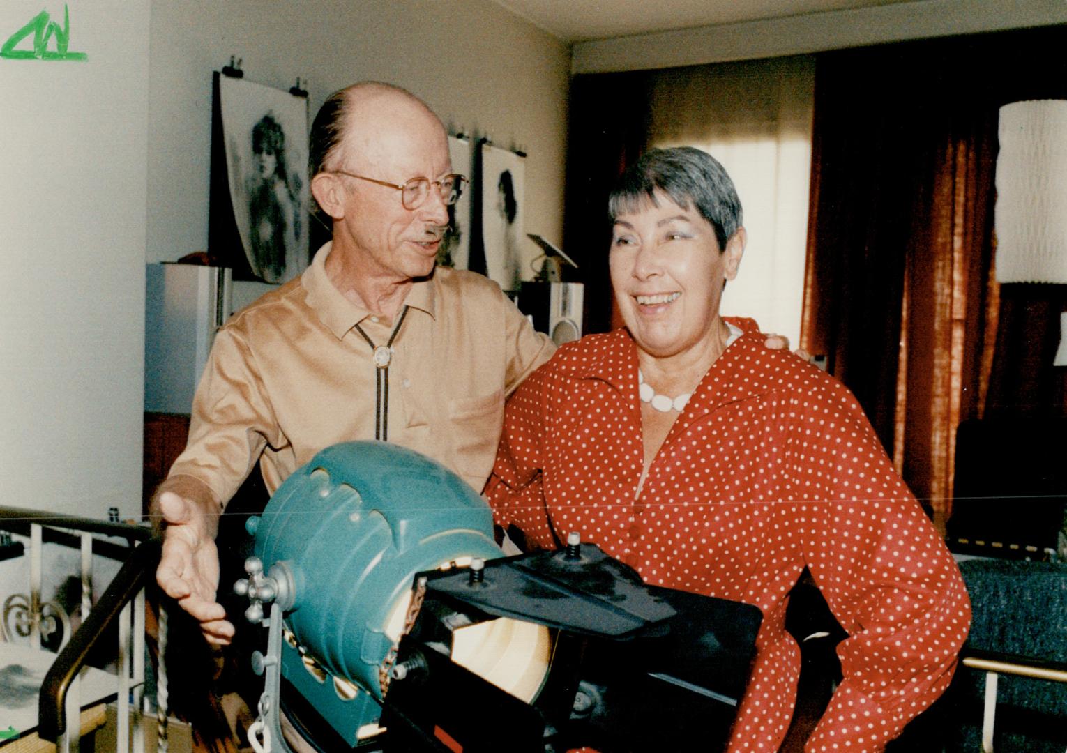 Partners: Supporters of ballet, operetta and theatre, Nelson and Eileen Smith are at home with floodlights